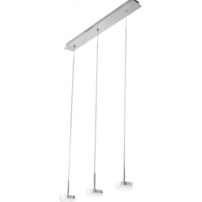 387,95 € Kostenloser Versand | Hängelampe 75×42 cm. 3 LED-Lichtpunkte Acryl und aluminium. Aluminium Farbe