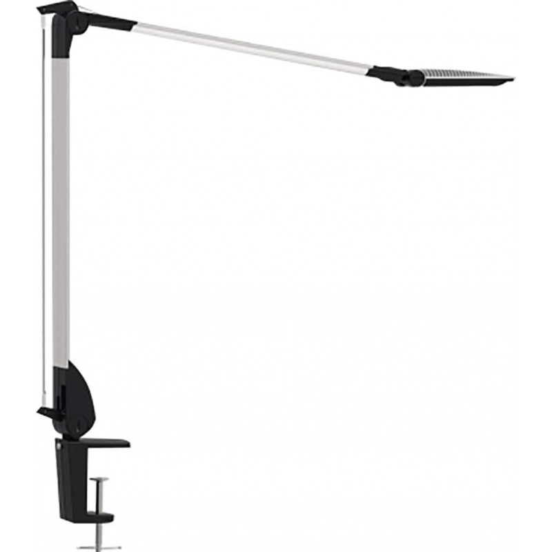 474,95 € Free Shipping | Desk lamp 10W Angular Shape 58×50 cm. Holding clamp. Adjustable and articulated Dining room, bedroom and lobby. Modern and industrial Style. Aluminum and PMMA. Silver Color