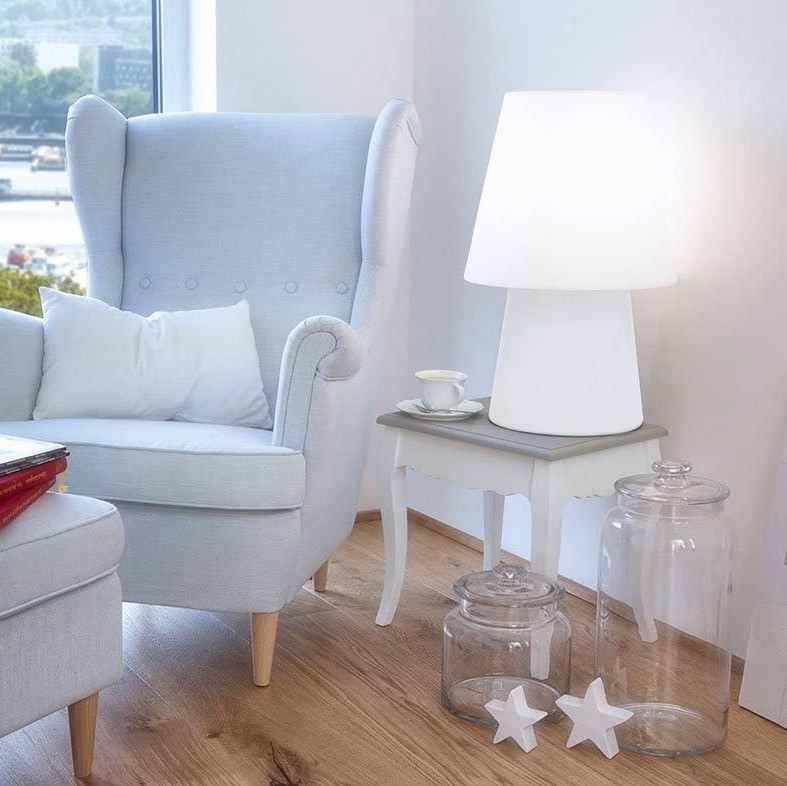 451,95 € Бесплатная доставка | Уличный светильник 9W 60×39 cm. Полиэтилен. Белый Цвет