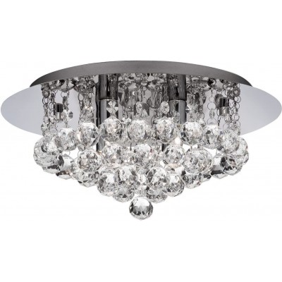 175,95 € Free Shipping | Ceiling lamp 10W 35×35 cm. Crystal, metal casting and glass. Plated chrome Color