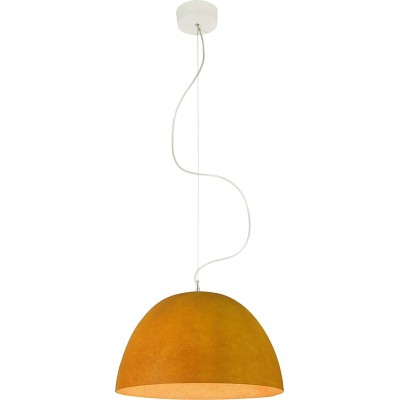 Lampada a sospensione Forma Sferica 46×46 cm. Soggiorno, sala da pranzo e camera da letto. Colore arancia