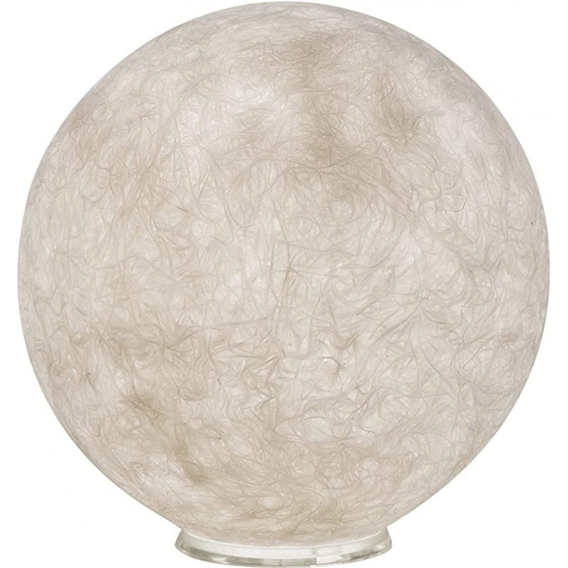 302,95 € Free Shipping | Table lamp 50W Spherical Shape 35×35 cm. Living room, bedroom and lobby. Modern Style. Resin. White Color