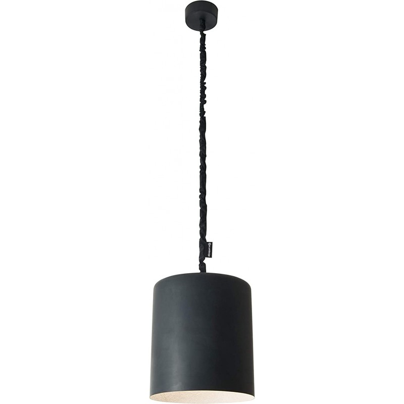 376,95 € Envio grátis | Lâmpada pendurada Forma Cilíndrica 172×34 cm. Sala de jantar, quarto e salão. Resina. Cor preto