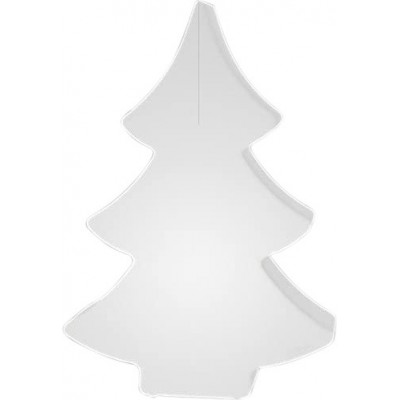 Meubles avec éclairage 15W E27 LED 113×79 cm. Conception en forme de sapin de Noël Salle, chambre et hall. PMMA. Couleur blanc