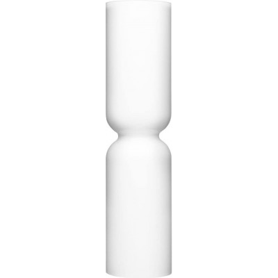 Stehlampe 60×20 cm. Glas. Weiß Farbe