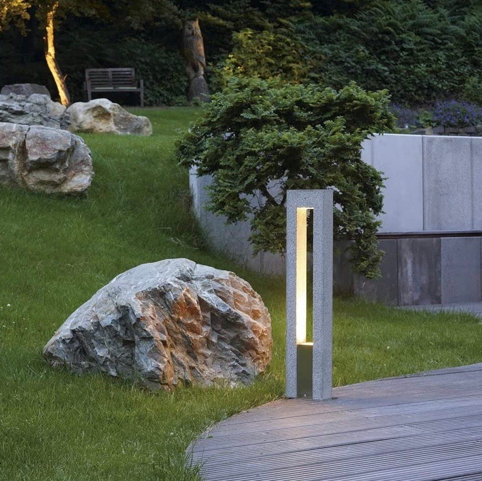 306,95 € Envio grátis | Farol luminoso 35W 79×79 cm. Aço inoxidável e alumínio. Cor cinza
