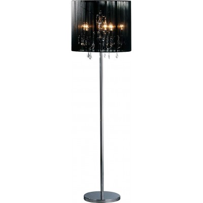 Lampadaire 60W 170×50 cm. Métal. Couleur noir