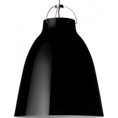 Lampada a sospensione 42W Forma Conica 22×17 cm. Soggiorno, sala da pranzo e camera da letto. Stile sofisticato. Alluminio. Colore nero