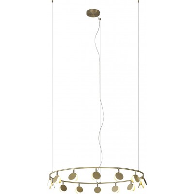 915,95 € Free Shipping | Hanging lamp 60W Spherical Shape 200×106 cm. Adjustable height Dining room, bedroom and lobby. Modern Style. Stainless steel, Crystal and Metal casting. Golden Color