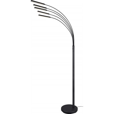 451,95 € Free Shipping | Floor lamp Reality 3000K Warm light. Extended Shape 196×86 cm. 5 LED light points. Intensity regulator Dining room, bedroom and lobby. Metal casting. Black Color
