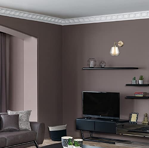 127,95 € Spedizione Gratuita | Lampada da parete per interni 40W 25×25 cm. Cristallo, metallo e bicchiere. Colore d'oro