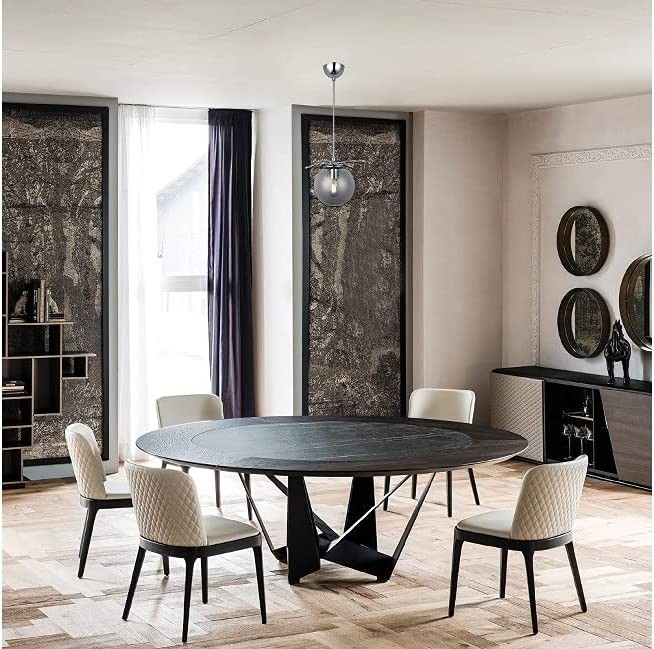 157,95 € Envoi gratuit | Lampe à suspension 40W 88×30 cm. Cristal, métal et verre. Couleur chromé