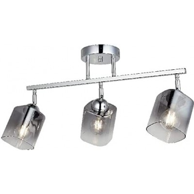 162,95 € Free Shipping | Indoor spotlight 40W 59×31 cm. Triple focus Metal casting and glass. Plated chrome Color