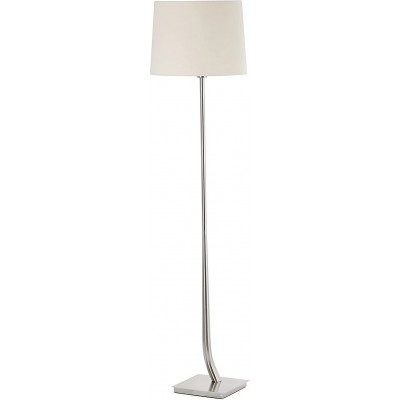 Floor lamp 15W Cylindrical Shape 141×25 cm. Living room, bedroom and lobby. Modern and cool Style. Steel. Nickel Color