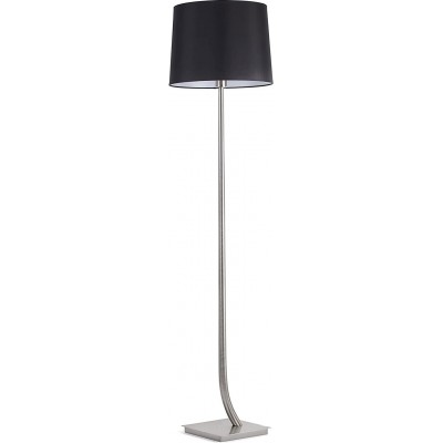 Lampada da pavimento 15W Forma Cilindrica 141×25 cm. Soggiorno, sala da pranzo e atrio. Stile moderno e freddo. Acciaio. Colore nero