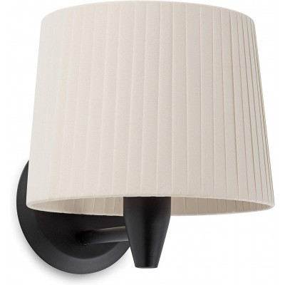 Lampada da parete per interni 15W Forma Cilindrica 29×26 cm. Camera da letto. Acciaio. Colore bianca