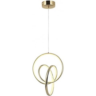 447,95 € Free Shipping | Hanging lamp 20W Round Shape 120×32 cm. Living room, bedroom and lobby. Metal casting. Golden Color