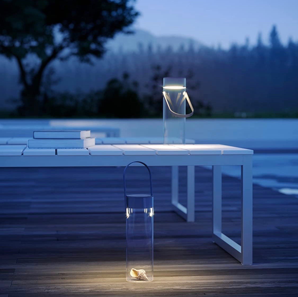 433,95 € Free Shipping | Outdoor lamp Aluminum and glass. White Color