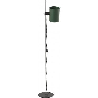 Lampada da pavimento 15W Forma Cilindrica 150×25 cm. Soggiorno, sala da pranzo e atrio. Stile moderno. Acciaio. Colore nero