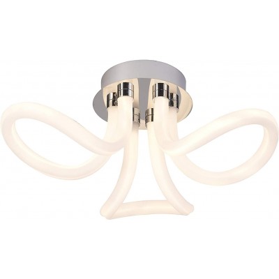 599,95 € Free Shipping | Ceiling lamp 40W Ø 62 cm. Acrylic and metal casting. White Color