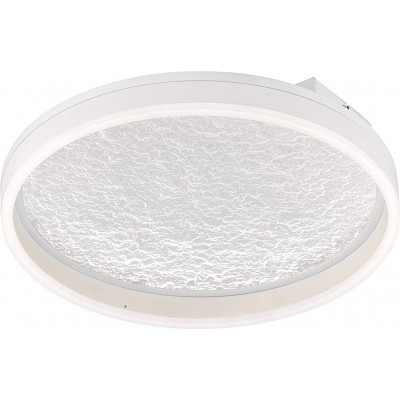 374,95 € Free Shipping | Indoor ceiling light 30W Round Shape 40×40 cm. Living room, dining room and lobby. Modern Style. PMMA and Metal casting. White Color