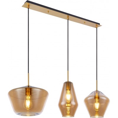 348,95 € Free Shipping | Hanging lamp 60W 120×100 cm. Golden Color