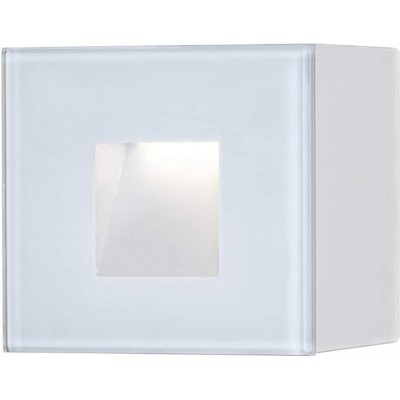 Recessed lighting Square Shape LED Living room, dining room and bedroom. Modern Style. Aluminum and Glass. White Color