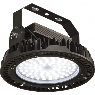 487,95 € Free Shipping | Flood and spotlight 100W 32×32 cm. Position adjustable LED Aluminum and polycarbonate. Black Color