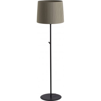 Floor lamp Cylindrical Shape Ø 50 cm. Living room, dining room and lobby. Textile. Green Color
