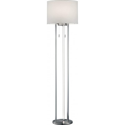 Lampada da pavimento Trio 40W Forma Cilindrica 156×40 cm. Soggiorno, camera da letto e atrio. Stile moderno. Metallo. Colore nichel