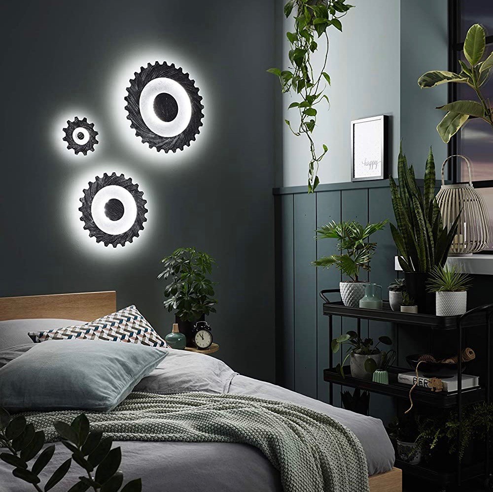 254,95 € Envio grátis | Luz de teto interna 37W 50×50 cm. Pmma e metais. Cor prata