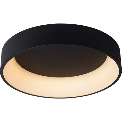 459,95 € Free Shipping | Indoor ceiling light 42W Round Shape 60×60 cm. Dining room, bedroom and lobby. Modern Style. Acrylic and Aluminum. Black Color