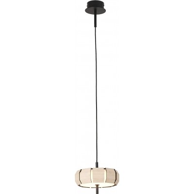 Lampe à suspension 12W Façonner Ronde 178×20 cm. Salle, salle à manger et hall. Bois