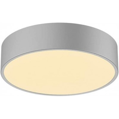 358,95 € Free Shipping | Indoor ceiling light 15W Round Shape 28×28 cm. Living room, dining room and bedroom. Modern Style. Polycarbonate. Gray Color