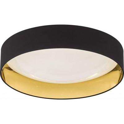 268,95 € Free Shipping | Indoor ceiling light 33W 60×60 cm. Acrylic, metal casting and textile. Black Color