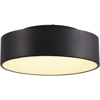 296,95 € Free Shipping | Indoor ceiling light 15W 3000K Warm light. Round Shape 28×28 cm. Living room, dining room and bedroom. Modern Style. Acrylic and Aluminum. Black Color