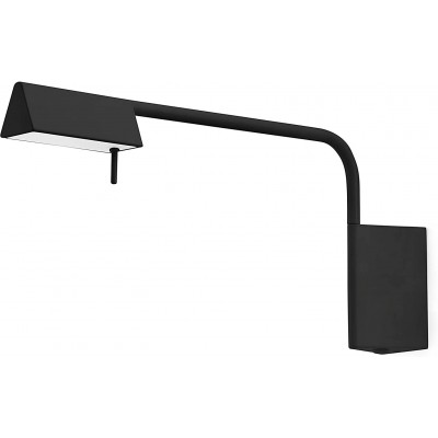Indoor wall light 4W Extended Shape 41×19 cm. LED Living room, dining room and lobby. Modern and cool Style. Metal casting. Black Color