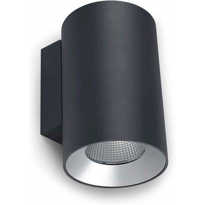 Projecteur d'intérieur 10W Façonner Cylindrique LED Salle, salle à manger et chambre. Style moderne. Aluminium. Couleur noir