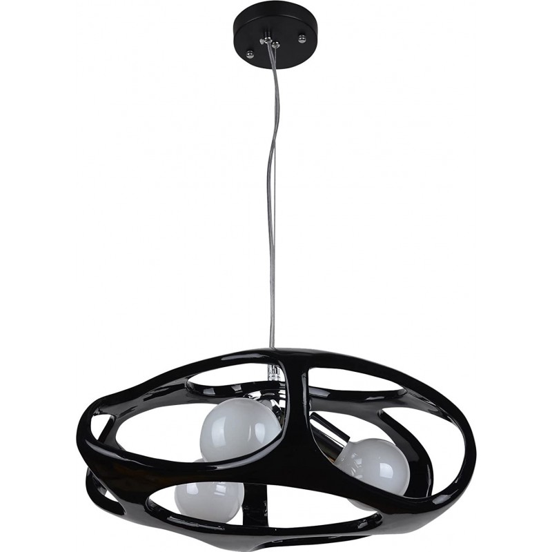 159,95 € Free Shipping | Hanging lamp 80×40 cm. Living room, dining room and bedroom. Modern Style. PMMA and Metal casting. Black Color
