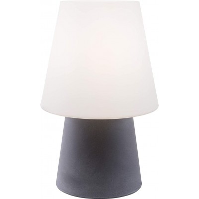 Lampada da esterno Forma Cilindrica 60×39 cm. Camera da letto, giardino e corridoio. Polietilene. Colore grigio