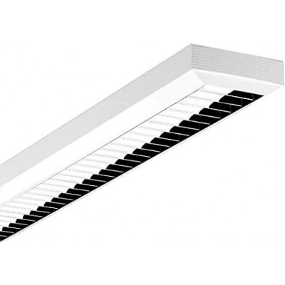 Ceiling lamp 50W Rectangular Shape Living room, dining room and lobby. Steel. White Color