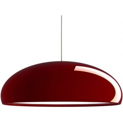 Hanging lamp 42W Round Shape 71×66 cm. Living room, dining room and bedroom. Metal casting. Red Color