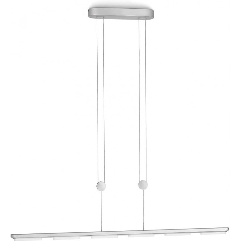 87,95 € Бесплатная доставка | Подвесной светильник Philips 2W 150×93 cm. Алюминий. Серый Цвет