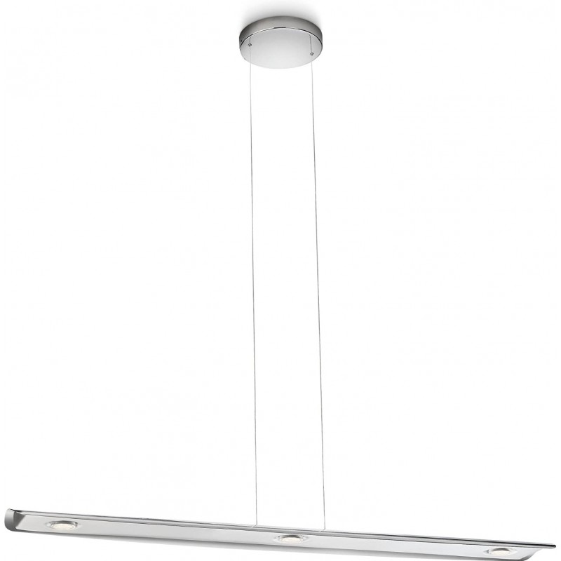 191,95 € Free Shipping | Hanging lamp Philips 7W 99×18 cm. LED Metal casting. Plated chrome Color