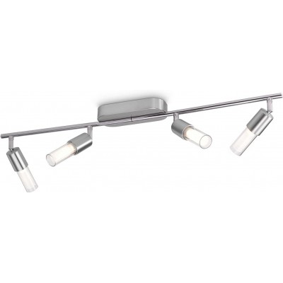 74,95 € Envio grátis | Refletor interno Philips 5W 2700K Luz muito quente. 79×18 cm. 4 focos LED instalados no bar Metais. Cor cromado