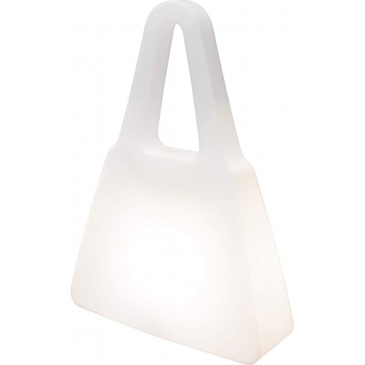 Meubles avec éclairage 20W E27 75×55 cm. Conception de sac à provisions Salle à manger, chambre et hall. Polyéthylène. Couleur blanc