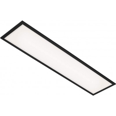 75,95 € Free Shipping | Indoor ceiling light Rectangular Shape 100×25 cm. LED Dining room, bedroom and lobby. Modern Style. PMMA and Metal casting. Black Color