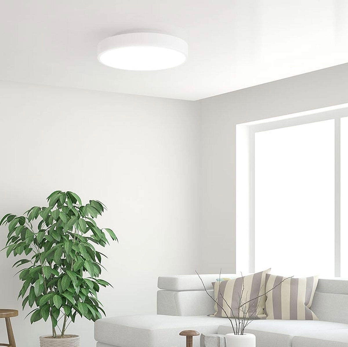 133,95 € Free Shipping | Indoor ceiling light 25W 6500K Cold light. Ø 32 cm. LED. Remote control Metal casting. White Color