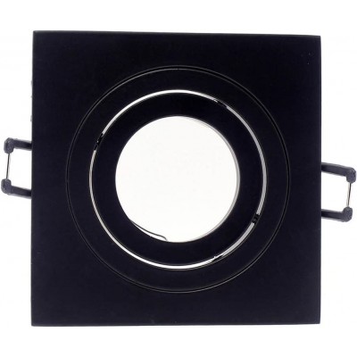 73,95 € Free Shipping | 10 units box Recessed lighting Square Shape 9×9 cm. Adjustable Living room, dining room and bedroom. Modern Style. Aluminum. Black Color