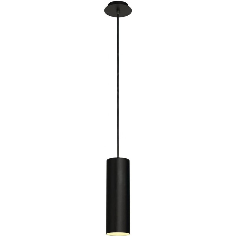 84,95 € Envío gratis | Lámpara colgante 60W Forma Cilíndrica 32×15 cm. Comedor. Estilo moderno. Acero y Aluminio. Color negro